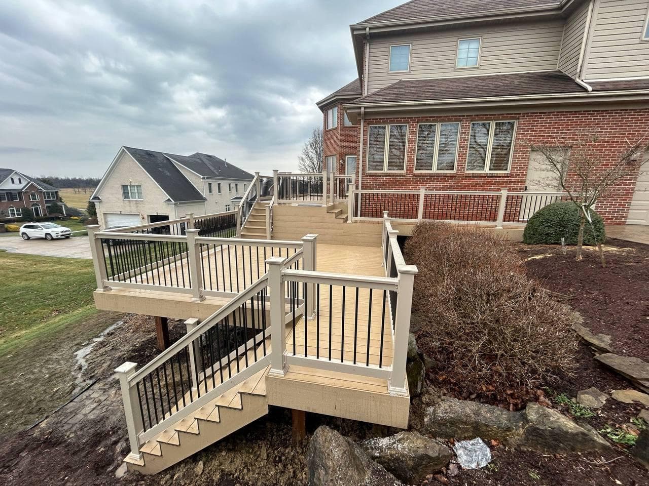 Modern Composite Deck by O&T Builders in Pittsburgh